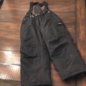 Weatherproof black ski pants